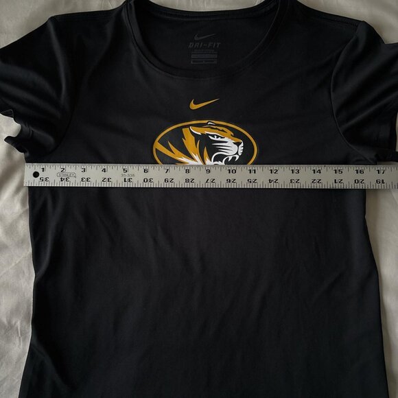 Nike Missouri Tigers Dri-Fit women's black and yellow athletic shirt. Size S/P. - Picture 5 of 6